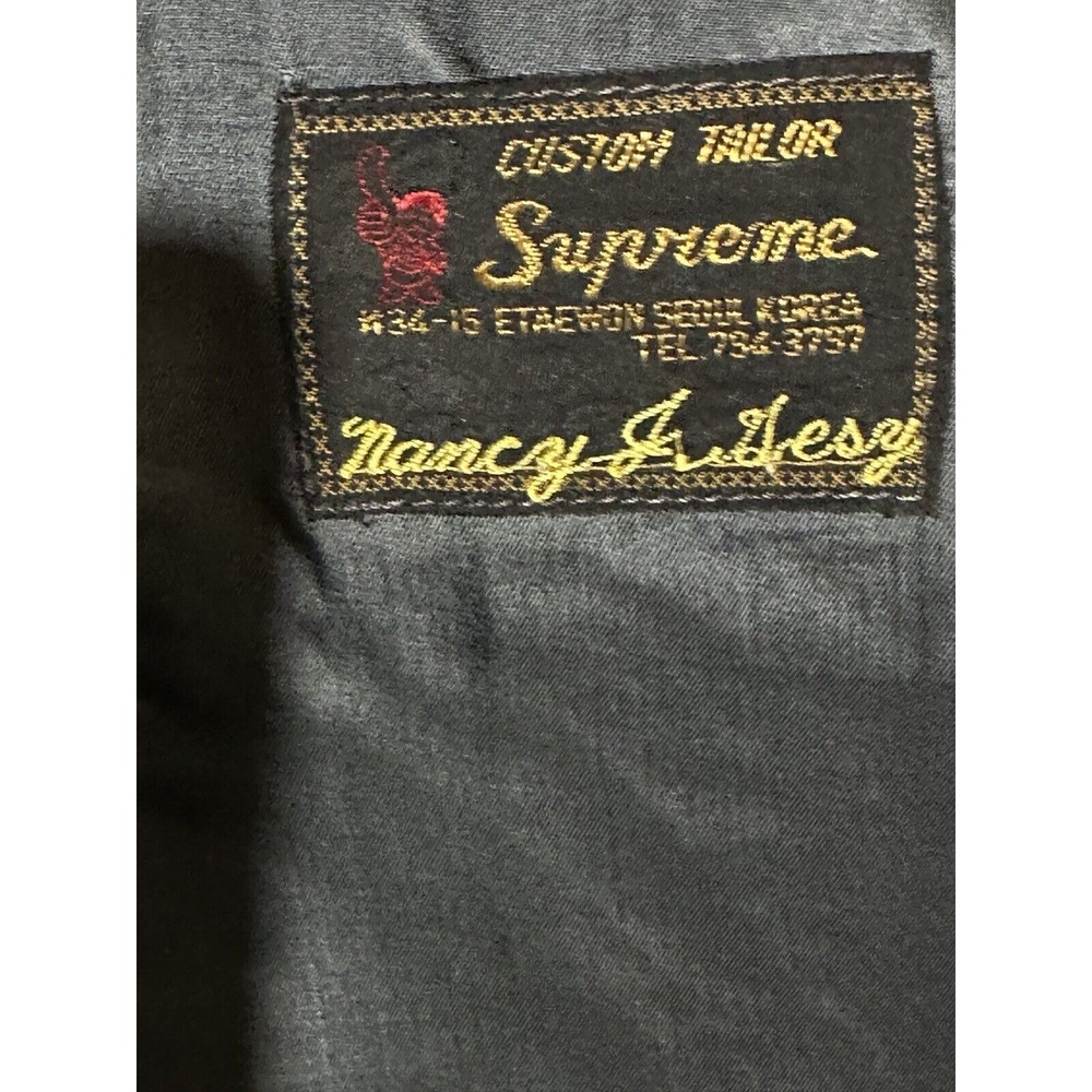 Supreme Gray Leather Womens Bomber Style Jacket/coat Tailor  made in Seoul Korea - Picture 10 of 14